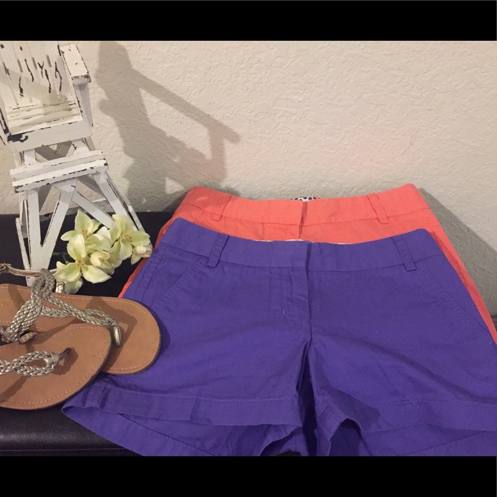 ⛵️🏖 NWOT JCrew Chino Shorts 2 pair 35$ ⛵️🏖